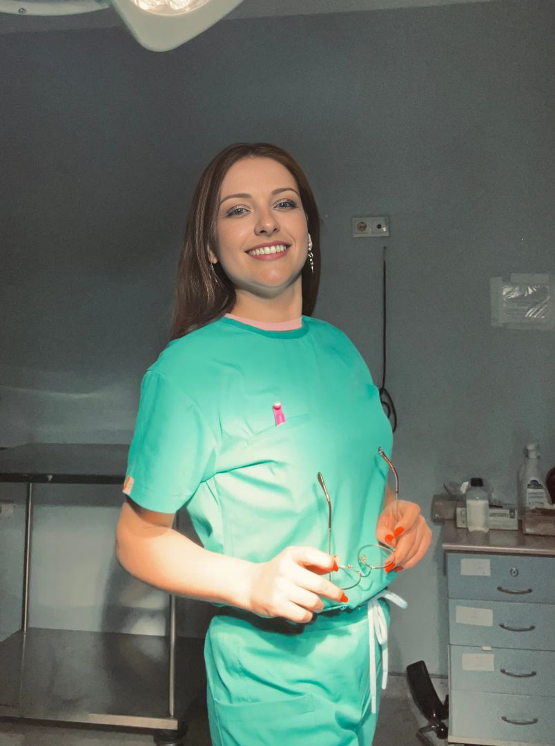 Bisiklet Yaka Üst Scrubs