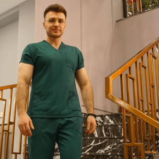 V Yaka Scrubs Takımı