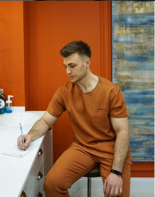 Bisiklet Yaka Üst Scrubs
